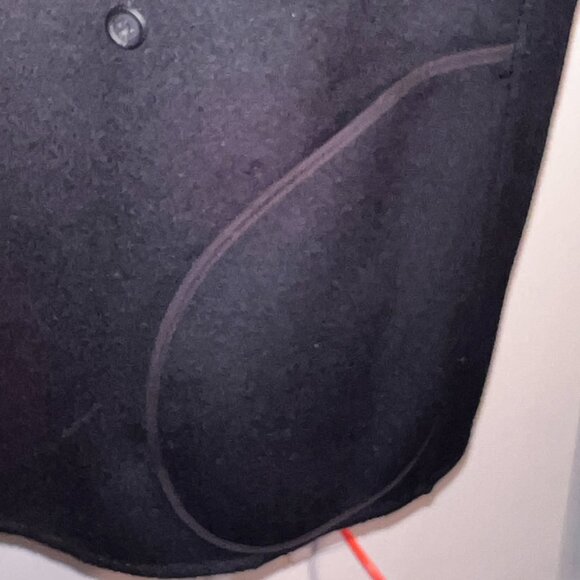 Alani the Grey Black Short Wool Cashmere feel Split Sleeves Coat NWOT Size Med - Picture 10 of 16